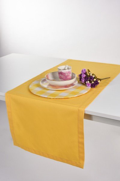 Sarı Düz Runner