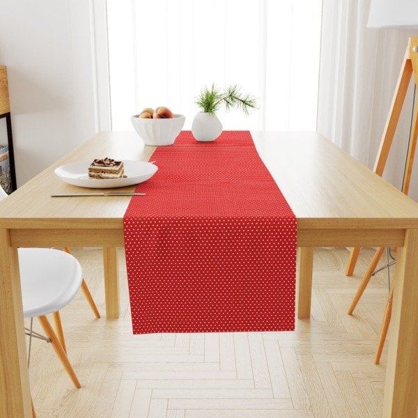 Kırmızı Puantiye Runner