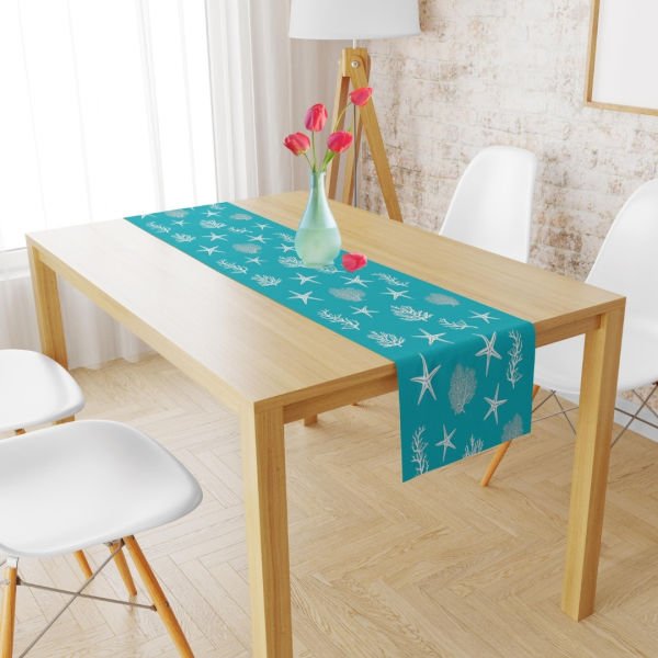 Marin Coral Turkuaz Runner 45x150 cm