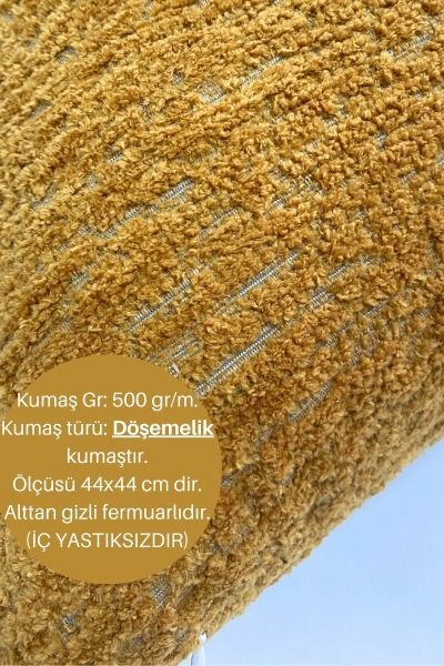 2 \' li Papatya Desenli Punch  Nakışlı Kırlent Kılıfı Seti