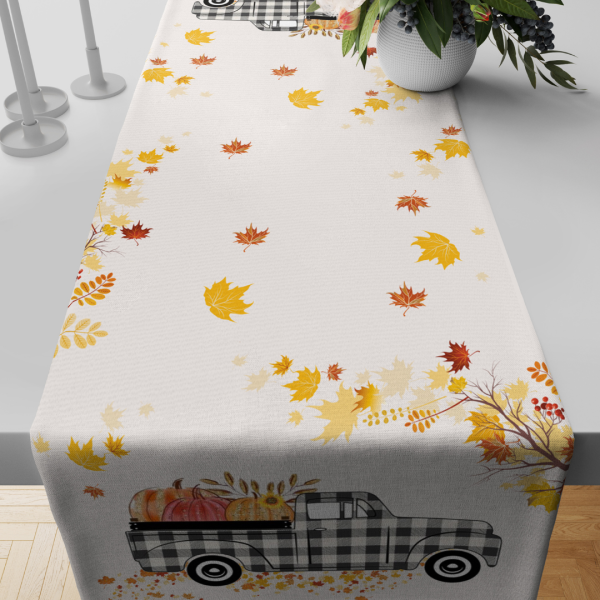 Fall Siyah Ekose Yapraklı Pikap Runner